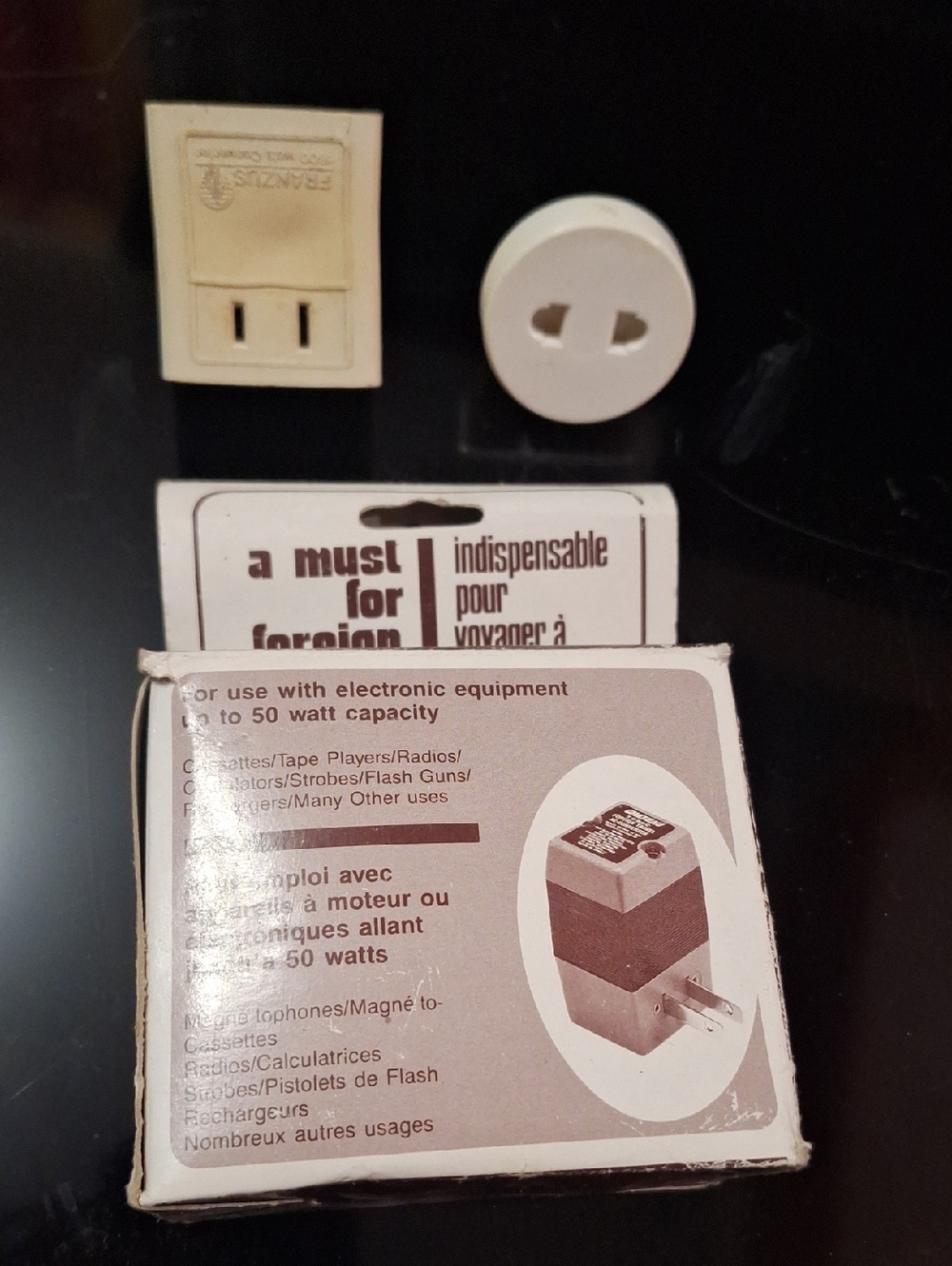 Vintage Franzus & Chateau International Travel Power Converter Kit - 5 Pieces